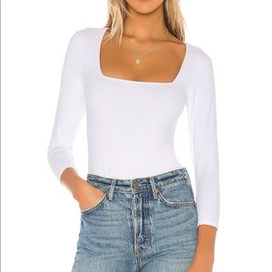 Free people square neck bodysuit
